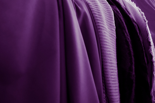 Purple color fabric