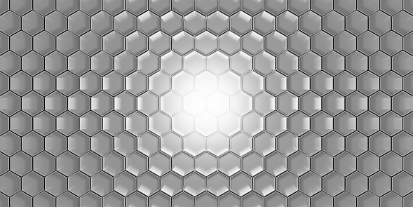 modern hexagon scene honeycomb pattern background hexagon abstract background 3D illustration