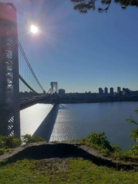 istock Sunny Day Side View Of GW Bridge 1441230750