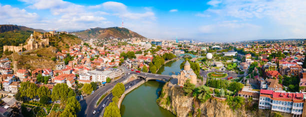 istock Tbilisi old town aerial panoramic view 1441231113