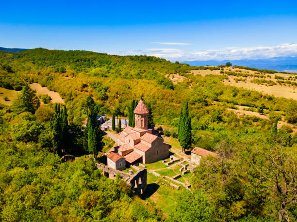 istock Ikalto Monastery aerial panoramic view, Georgia 1441231261