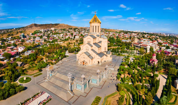 istock Holy Trinity Cathedral in Tbilisi, Georgia 1441231315