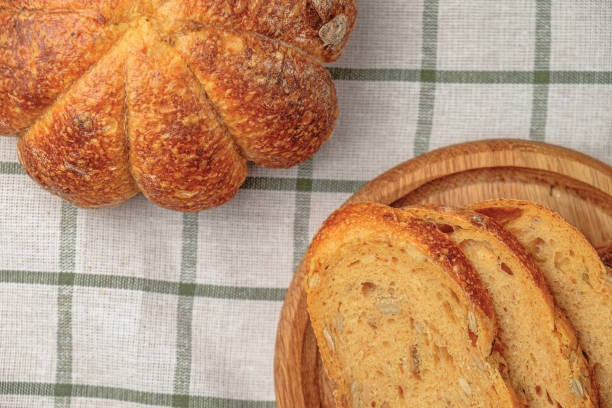 istock Slices of craft pumpkin bread 1441234568