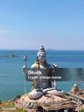 istock The statue of  Lord Shiva in Murudeshwara with a sea background 1441234608