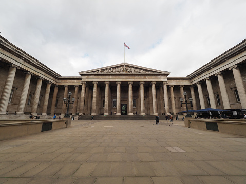 London, Uk - Circa October 2022: The British Museum in Bloomsbury