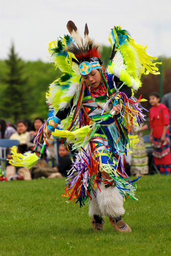 Fancer Dancer movement during a Powwow