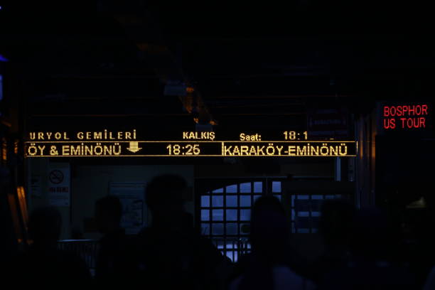 istock Eminonu ferry digital information sign 1441247649