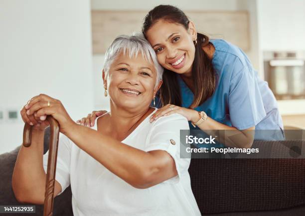 Healthcare Homecare And Nurse With Grandma To Support Her In Retirement Medical And Old Age Caregiver Volunteer And Trust Of A Social Worker Helping Senior Woman With Demantia Or Alzheimer Stock Photo - Download Image Now