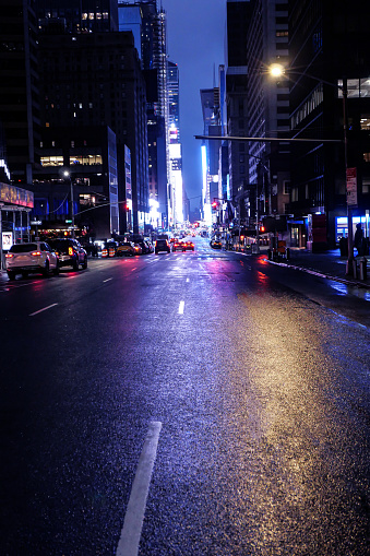 Manhattan city at night