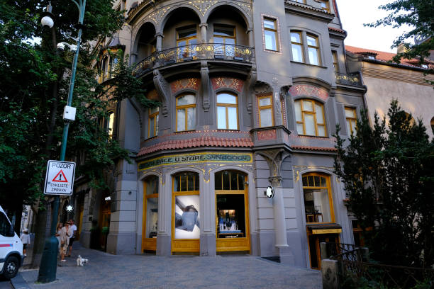 Jewish district  in Prague, Czech Republic on July 27, 2022.