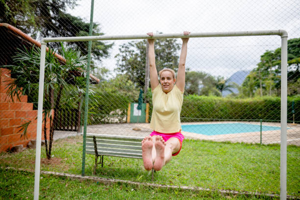 istock Woman having fun in the backyard 1441255195