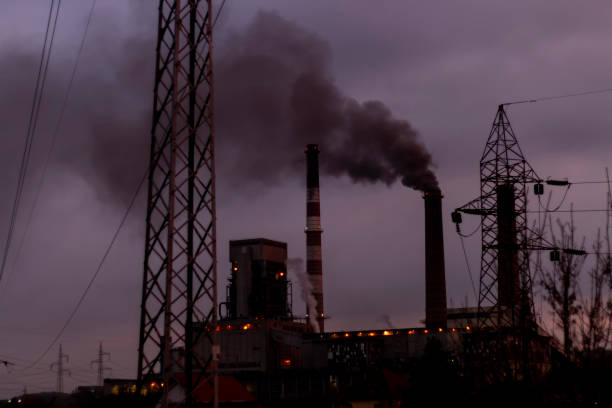 Abstract photo of a power plant in motion.
