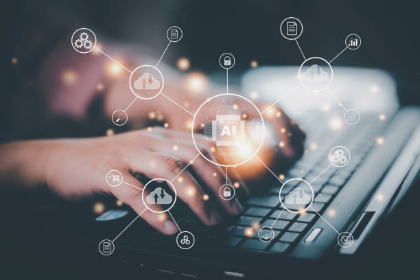istock Ai technology concept, Digital transformation change management, internet of things. new technology bigdata and business process strategy, customer service management, cloud computing, smart industry. 1441262287