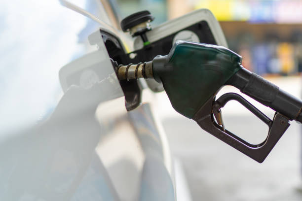 istock Car refueling on a petrol station 1441266419