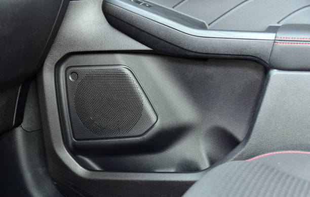 istock Speaker in the passenger car door 1441266611