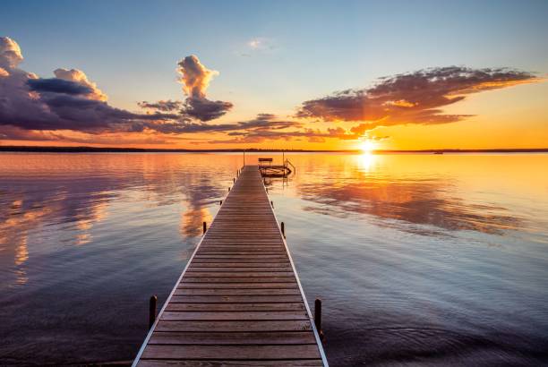Dewitt Landing, Higgins Lake, Michigan.