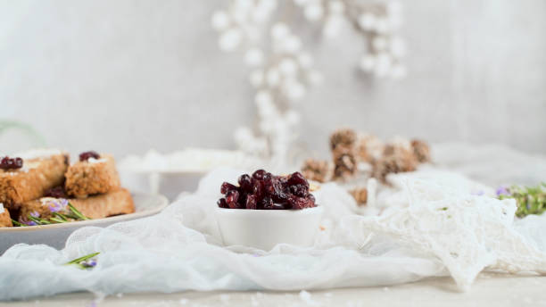Cereal bars with almonds, coconut and cranberries