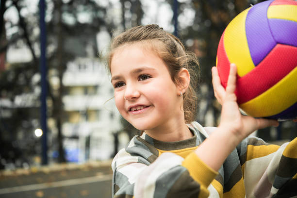 istock Little girl is playing outside 1441278896