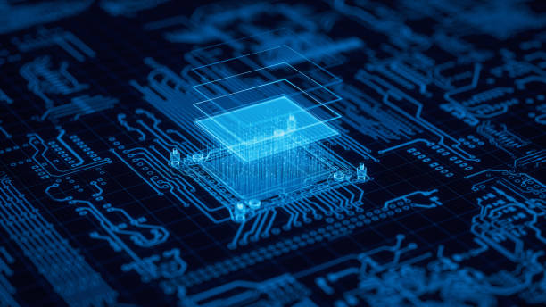 컴퓨터 프로세서 기술 배경 - mother board computer chip circuit board electrical component 뉴스 사진 이미지