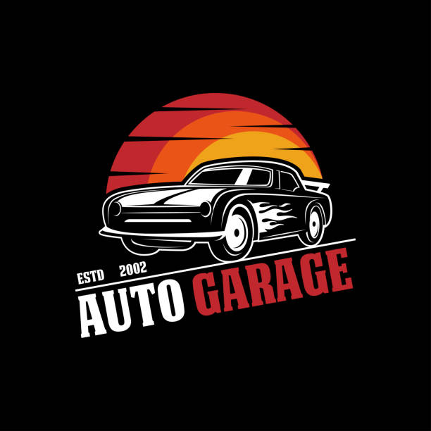 Car Garage Premium Logo Design Kfzreparaturlogovorlage Mit
