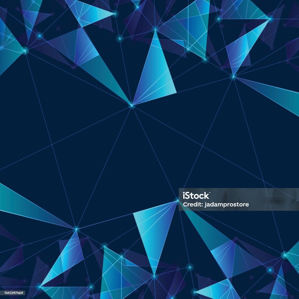 Connected Triangle Abstract Connected Dots And Triangles Abstract Digitally Generated Background ...