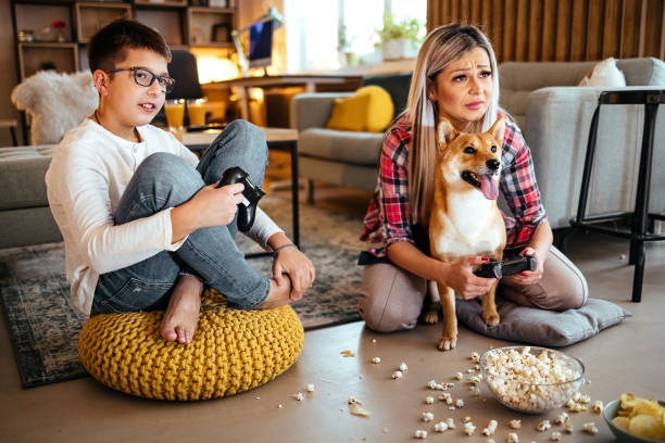 istock Mother and son at home 1441304929