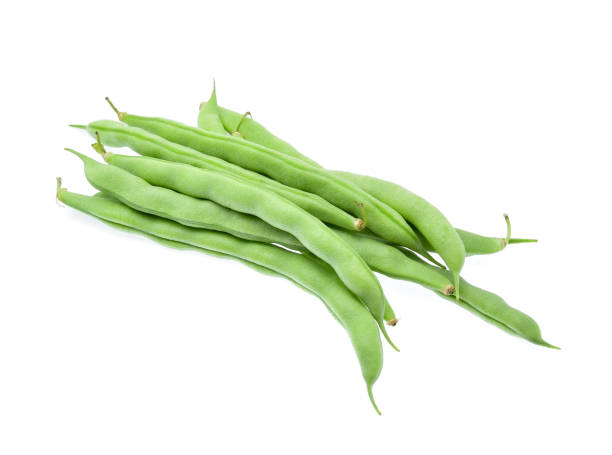 istock Green beans isolated on white background. 1441305317