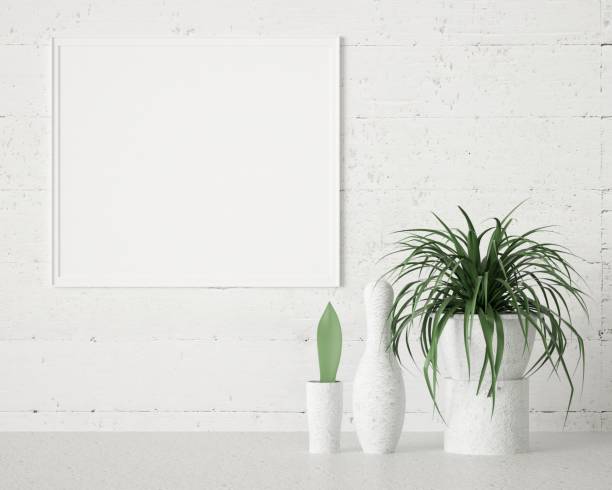 istock 3D Mockup poster in Modern interior design minimal style 1441307259