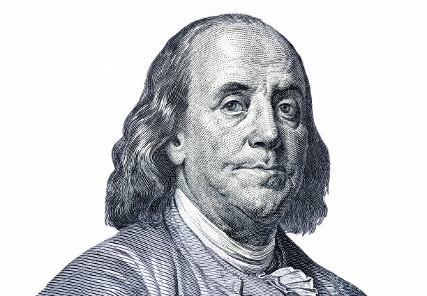 istock Benjamin Franklin portrait from one hundred american dollars 1441307320