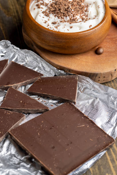 istock Sweet chocolate made of cocoa and sugar 1441308011