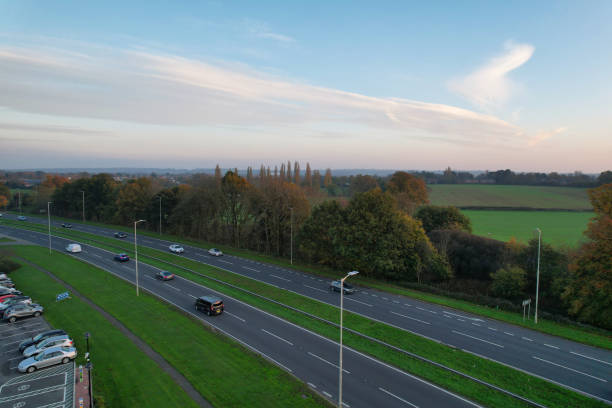 istock High Angle View of British Countryside Landscape 1441309097
