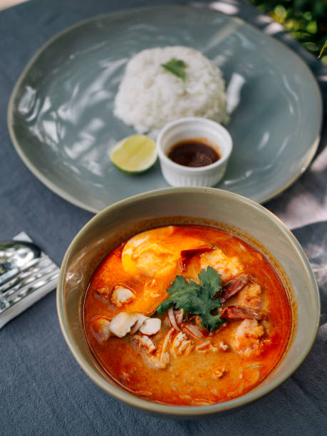 istock Bowl of Asian curry cocos soup 'Laksa' 1441309162