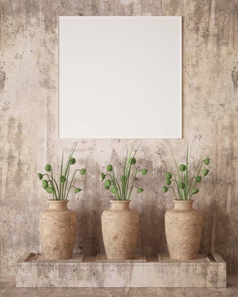 istock 3D Mockup poster in Modern interior design minimal style 1441310058
