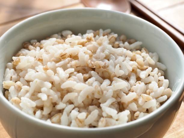 istock Asian food barley rice, meal 1441310725