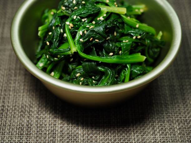 istock Korean traditional food spinach herbs 1441310767