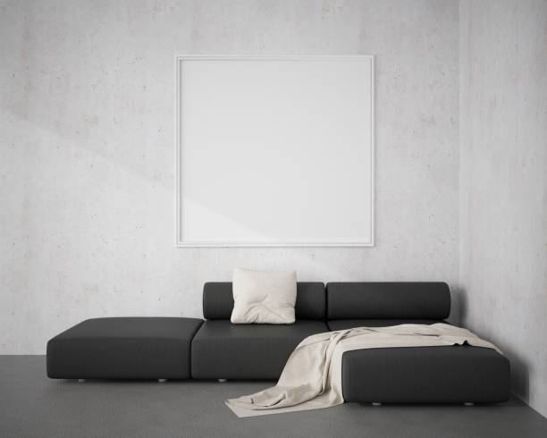 istock Interior Design of bedroom with picture frame. 1441312625