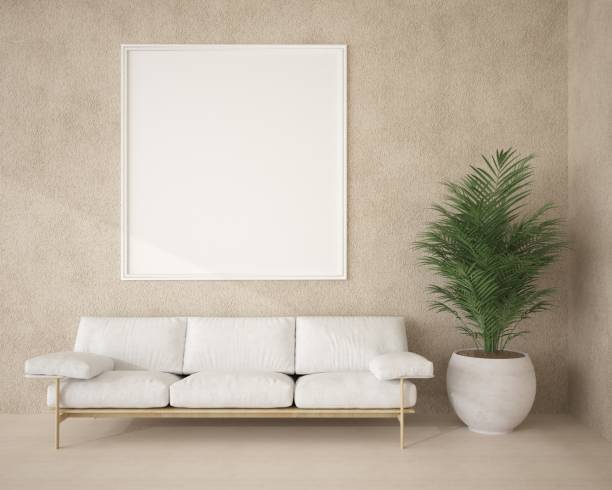 istock 3D Mockup poster in Modern interior design minimal style 1441313112