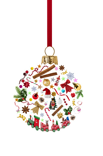Christmas bells. Clipping path included.To see more holiday images click on the link below: