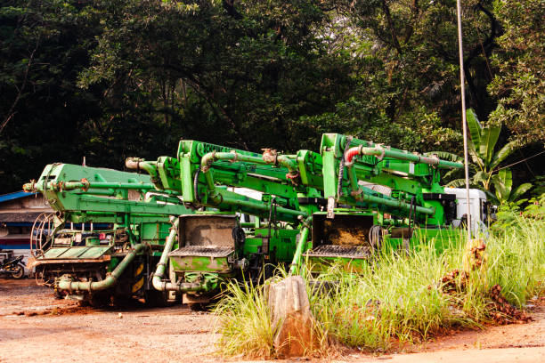 green color crane