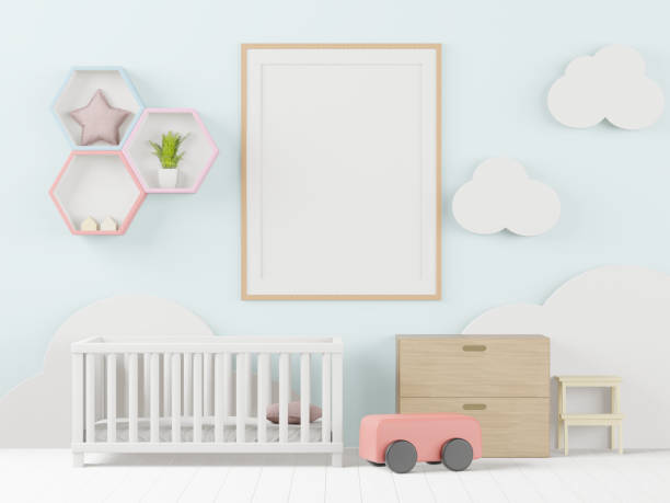 istock 3D illustration Interior of the childroom 1441324116