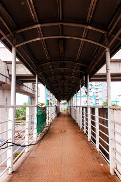 istock Pedestrian bridge at Jakarta 1441324292