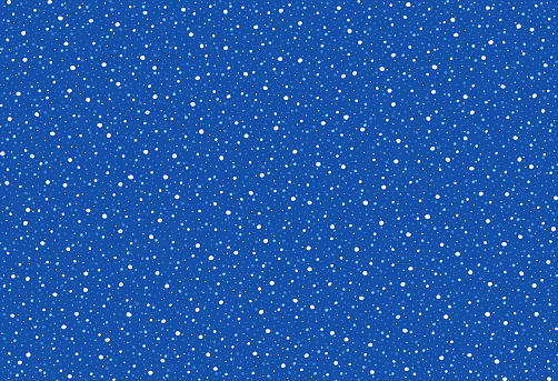 Seamless pattern of falling snow. Christmas vector illustration.