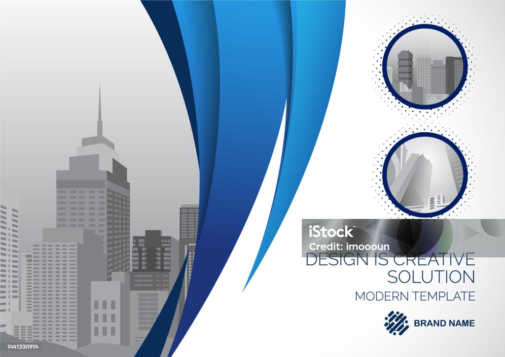 Template Vector Layout Modern Design Size Horizontal Stock Illustration ...
