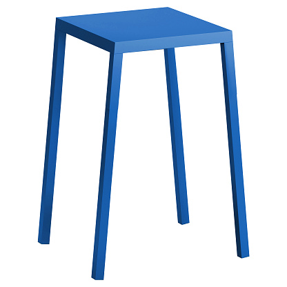 Blue Black Stool