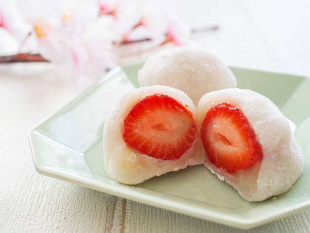 istock Strawberry Daifuku(Ichigo Daifuku Mochi with Red Bean Paste) 1441336410