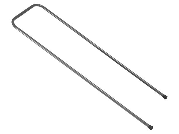 metal handrail isolated on white