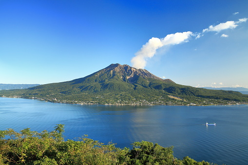 Sakurajima is the most famous active volcano in Japan.