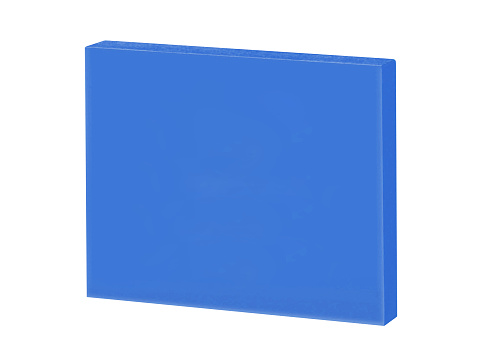 Blue plastic board