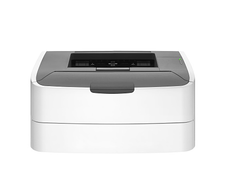 laser printer isolated on a white background