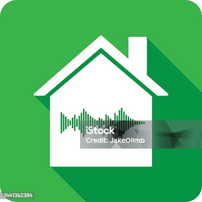istock House Sound Wave Icon Silhouette 1441362384